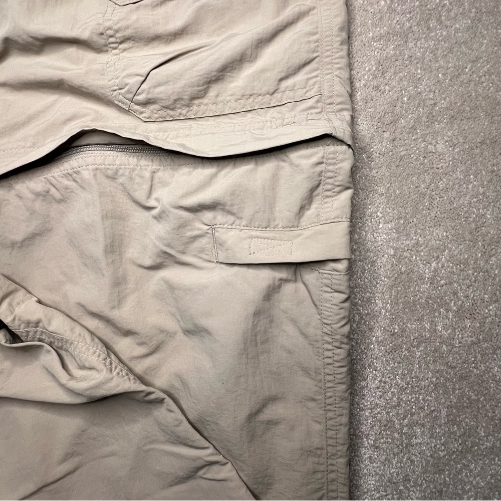 Royal Robbins Beige Zip Off Legs 100% Nylon Cargo Pants Shorts Women's 10 - Picture 4 of 15